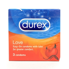 Bao cao su Durex Love, Hộp 3 cái