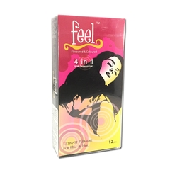 Bao cao su Feel 4in1, Hộp 12 cái