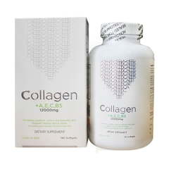 Viên uống đẹp da Collagen +AEC B5 12000mg USA, Hộp 180 viên