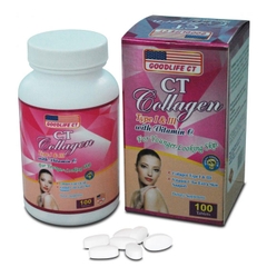 CT Collagen chống lão hóa, tăng cường độ ẩm cho da, Hộp 100 viên