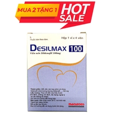 Thuốc cường dương Desilmax 100 mg, Hộp 4 viên