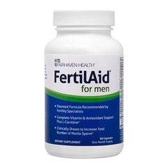 Fairhaven Health FertilAid for Men tăng sức khỏe sinh sản nam giới, Hộp 90 viên