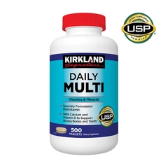 Viên uống bổ sung Vitamin tổng hợp Kirkland Daily Multi Vitamins, Hộp 500 viên