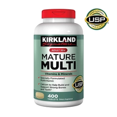 Viên uống Kirkland Adult 50+ Mature Multi Vitamins & Minerals, Hộp 400 viên