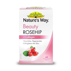 Nature’s Way Beauty Rosehip + Collagen đẹp da, Hộp 30 viên