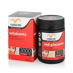 Nhau thai cừu đỏ Rebirth Red Placenta 3000mg, Hộp 100 viên