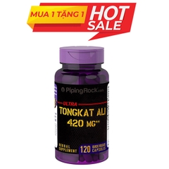 Pipingrock Ultra Tongkat Ali tinh chất rễ mật nhân, Hộp 120 viên