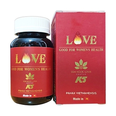 Sâm Ngọc Linh Love For Women, Hộp 30 viên