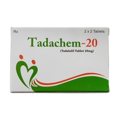 Thuốc cường dương Tadachem 20 mg, Hộp 4 viên