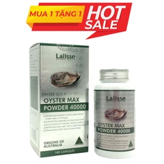 Tinh chất hàu Lalisse Oyster Max Powder 40000mg, Hộp 100 viên