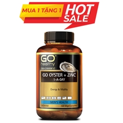 Tinh chất hàu Oyster Plus Zinc Go Healthy, Hộp 120 Viên