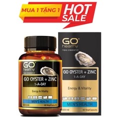 Tinh chất hàu Oyster Plus Zinc Go Healthy, Hộp 60 Viên