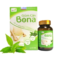 Viên uống giảm cân Bona, Hộp 60 viên