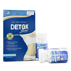 Viên uống giảm cân Detox Slimming, Hộp 2 lọ x 21 viên