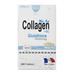 White Pink Collagen 1200mg Glutathione 500mg, Hộp 60 viên