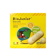 Bánh ăn dặm hữu cơ cho bé vị chuối Bio Junior 100g (Từ 7 tháng tuổi)