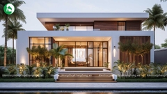 Villa 2 tầng đơn giản hiện đại