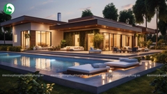 Villa chữ L độc đáo
