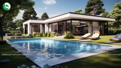 Villa gia đình hiện đại