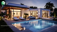 Villa chữ L độc đáo