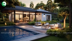 Villa 1 tầng 2 phòng ngủ hiện đại