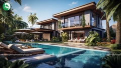 Biệt thự 2 tầng hiện đại, sang trọng
