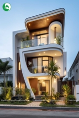 Mẫu nhà phố 3 tầng độc đáo