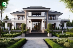 Nhà vườn mái Nhật sang trọng
