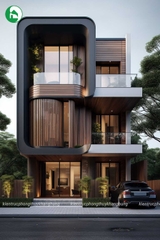 Nhà phố 3 tầng thiết kế độc đáo