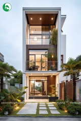 Nhà phố 3 tầng hiện đại