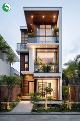 Nhà phố 3 tầng hiện đại