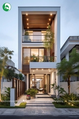 Nhà phố 3 tầng hiện đại