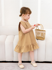 Váy sát nách nâu đuôi cá