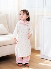 Khăn linen hồng