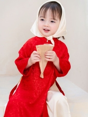 Khăn lụa kem
