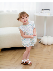 Bộ cộc nơ tím vạt chéo lưng