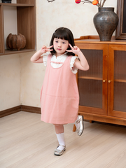 Váy gile suông nơ ngực xinh xắn