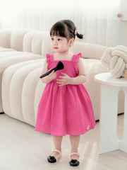 Váy 2d cánh tiên bèo ngực hồng đậm