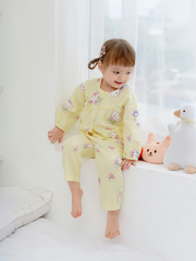 Bộ dài xô tre hello kitty nền vàng