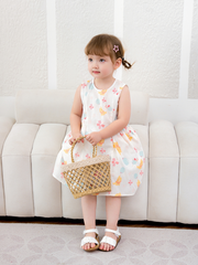 Váy sát nách gấu Pooh túi bèo