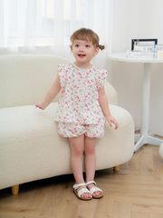 Bộ cộc nơ đỏ vạt chéo lưng