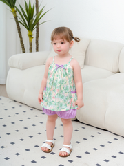 Bộ 2D dâu xanh nơ tím