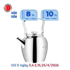 Bình trà, ấm trà inox 18/10 Korkmaz Butterfly 2.3 lít - A026