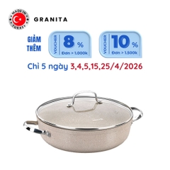 Nồi chống dính bếp từ thấp Korkmaz Granita 3.5 lít - Ø26x7cm - A1263