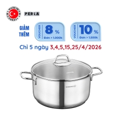 Nồi nấu bếp từ inox cao cấp Korkmaz Perla 4 lít - Ø22x11cm - A1656