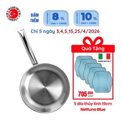 Chảo inox bếp từ cao cấp Korkmaz Proline 24cm - A1153 - Tặng 5 đĩa Nettuno 19cm