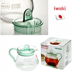 Bình trà thủy tinh chịu nhiệt Iwaki 400ml xanh lá