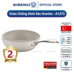 Chảo chống dính bếp từ sâu Korkmaz Granita 2.5 lít  - Ø24cm - A1273