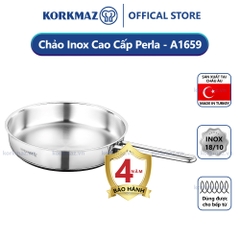 Chảo nấu bếp từ inox cao cấp Korkmaz Perla - Ø24cm - A1659