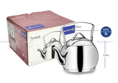 Ấm inox cao cấp Korkmaz Tombik 1 lít - Ø14x11cm - A092